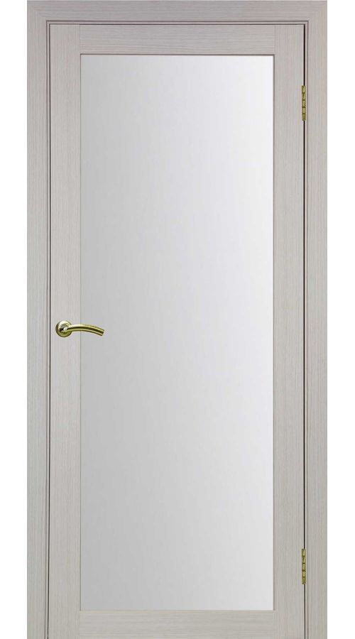 Межкомнатная дверь Турин 501 Дуб белёный (остекление мателюкс)