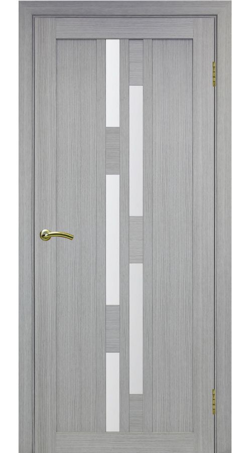Межкомнатная дверь Турин 551 Дуб серый (остекление мателюкс)