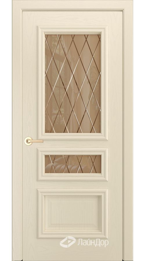 Межкомнатная дверь Агата ТОН-42 (стекло)