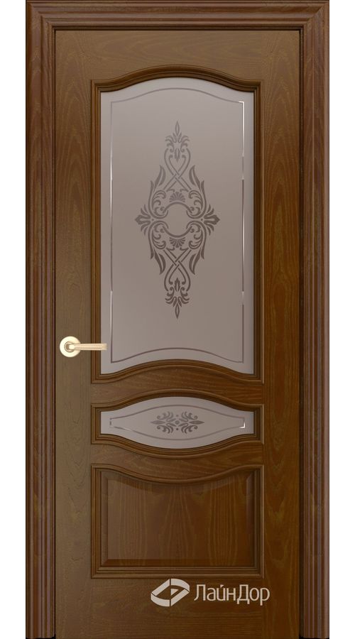 Межкомнатная дверь Амелия ТОН-35 (стекло)