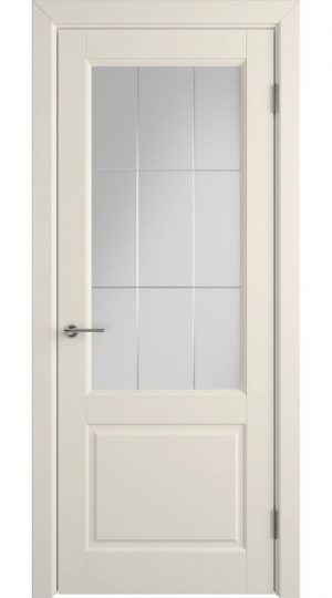 Межкомнатная дверь Stockholm Dorren Ivory (стекло White Gloss)