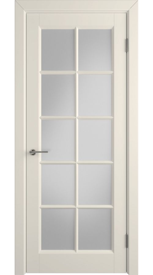 Межкомнатная дверь Stockholm Glanta Ivory (стекло White Gloss)
