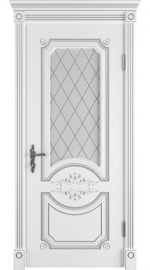 Межкомнатная дверь Milana Белый (стекло) Симферополь