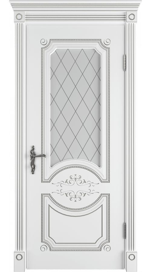 Межкомнатная дверь Milana Белый (стекло) Симферополь