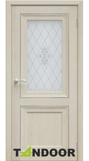 Межкомнатная дверь Tandoor Ева Дуб Филадельфия крем ДО (стекло Нордика) в Симферополе