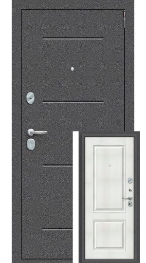 Входная дверь – Porta S 104.К32 Антик Серебро Bianco Veralinga